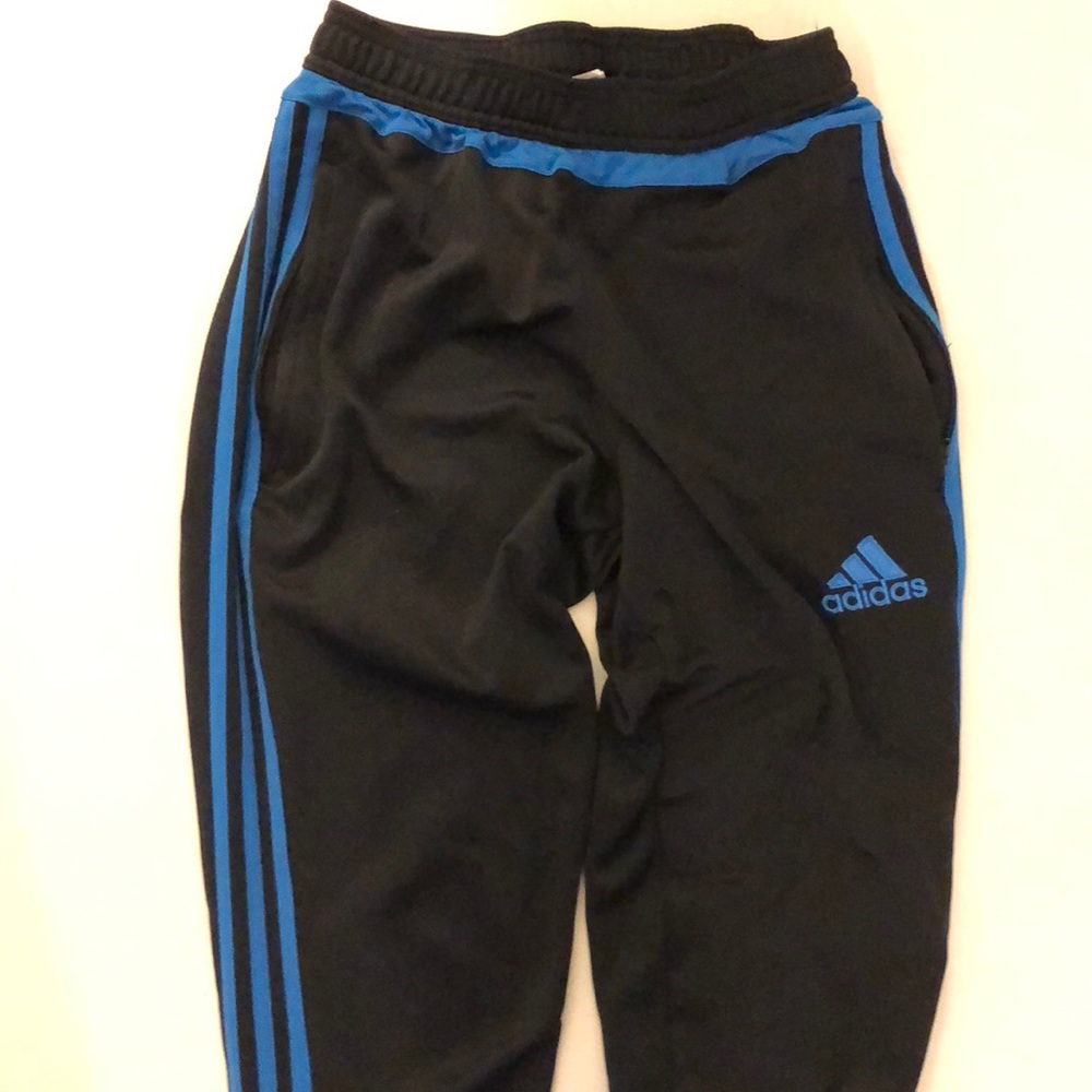 S blue/black ADIDAS trackpants